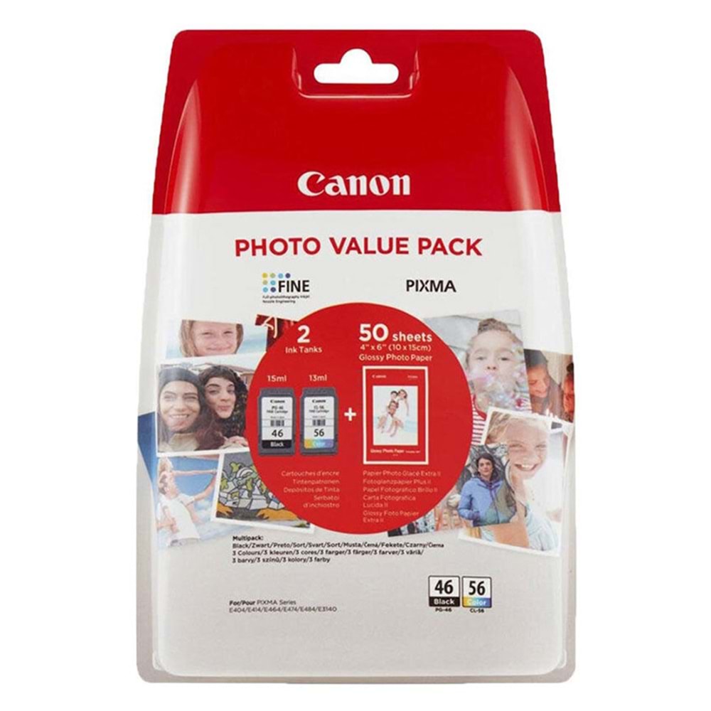Canon Mürekkep Kartuş Orj. PG-46/CL-56 Photo Value Pack