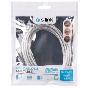 S-Link Usb A to Usb A Kablo 1.8 Metre